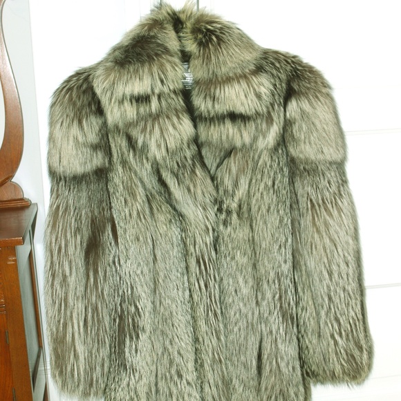 Silver Fox Fur Jacket - Picture 1 of 8
